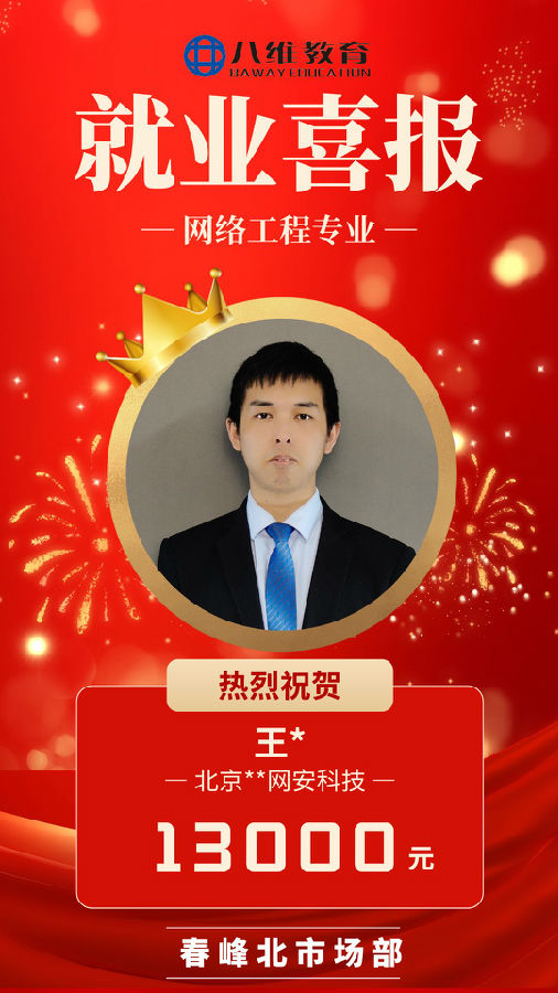 八維職業(yè)學(xué)校網(wǎng)絡(luò)工程專業(yè)最新喜報(bào)來襲
