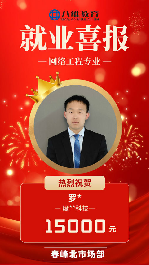 八維職業(yè)學(xué)校網(wǎng)絡(luò)工程專業(yè)最新喜報(bào)來襲